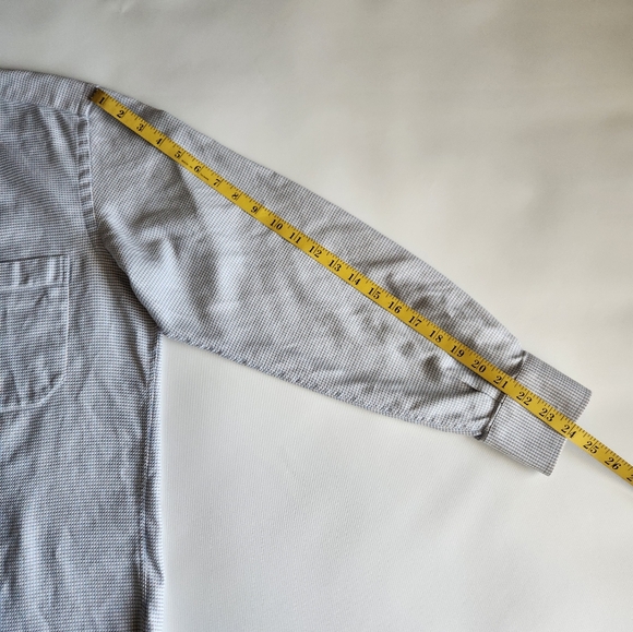 CORNELIANI Mens Button Up Long Sleeve Shirt Size: 16/41 Blue dot - Picture 5 of 15